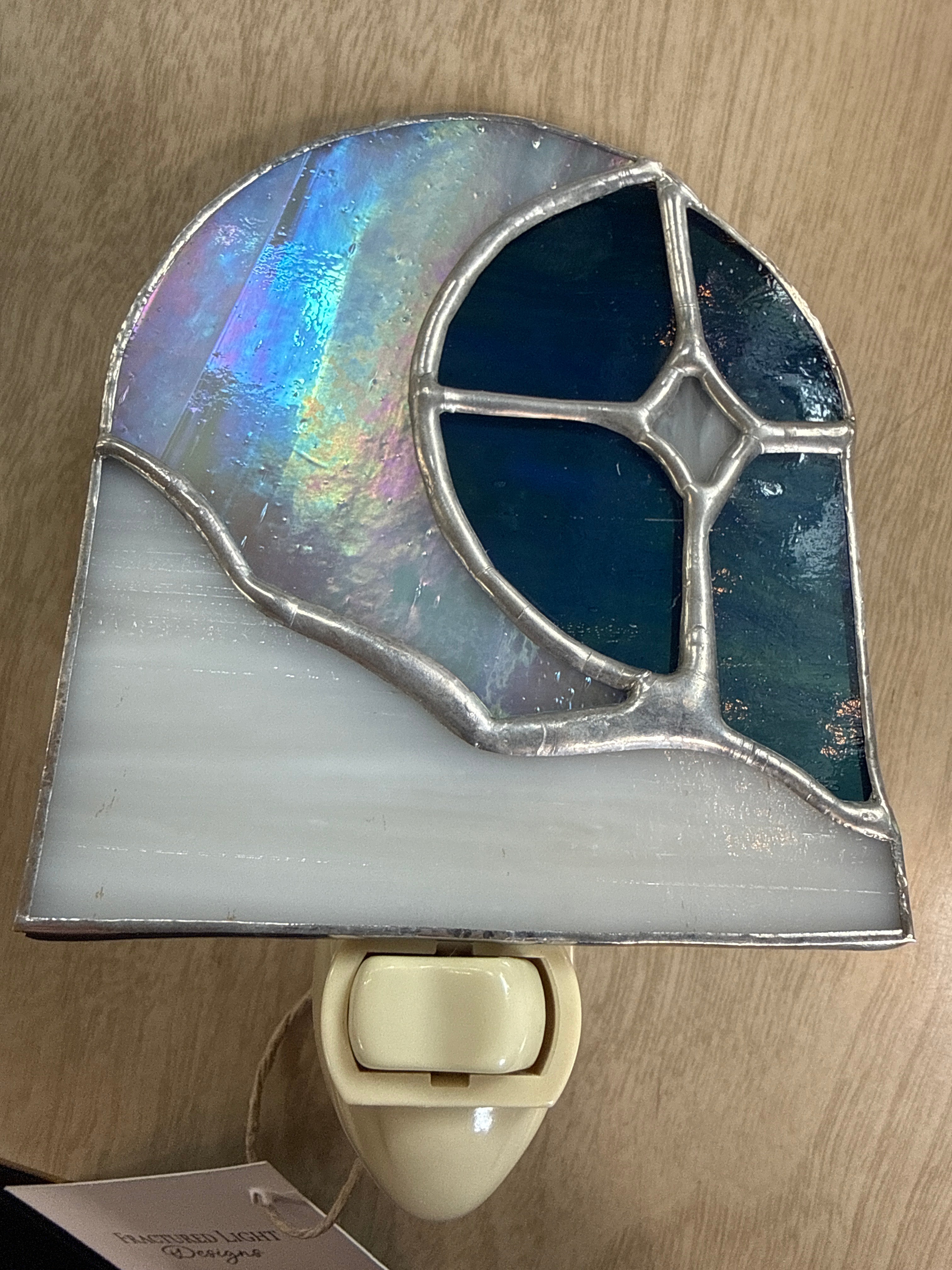 Night lite, stained glass