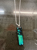 #98 Rectangle Dichroic Pendant
