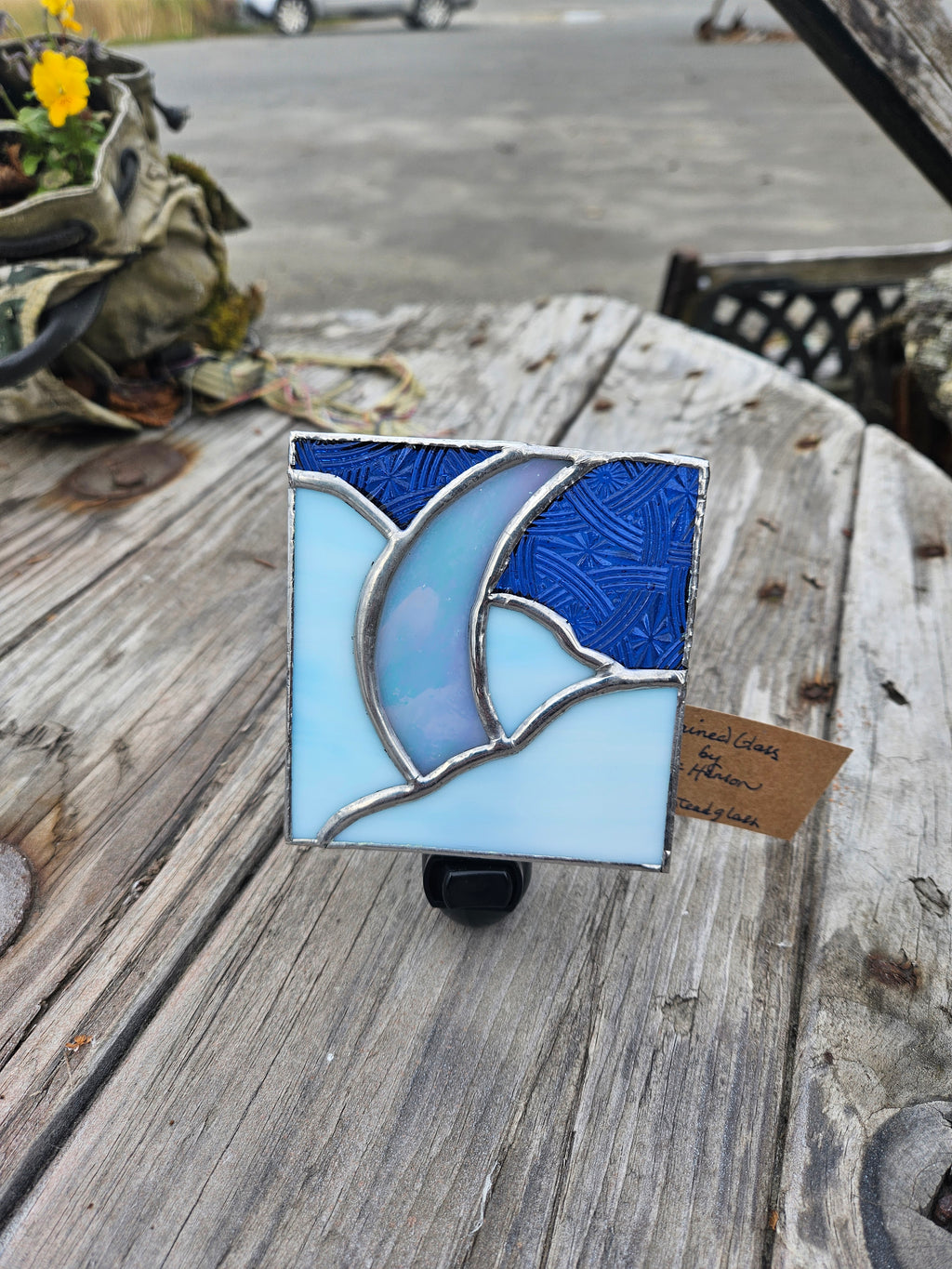 Night lite, stained glass