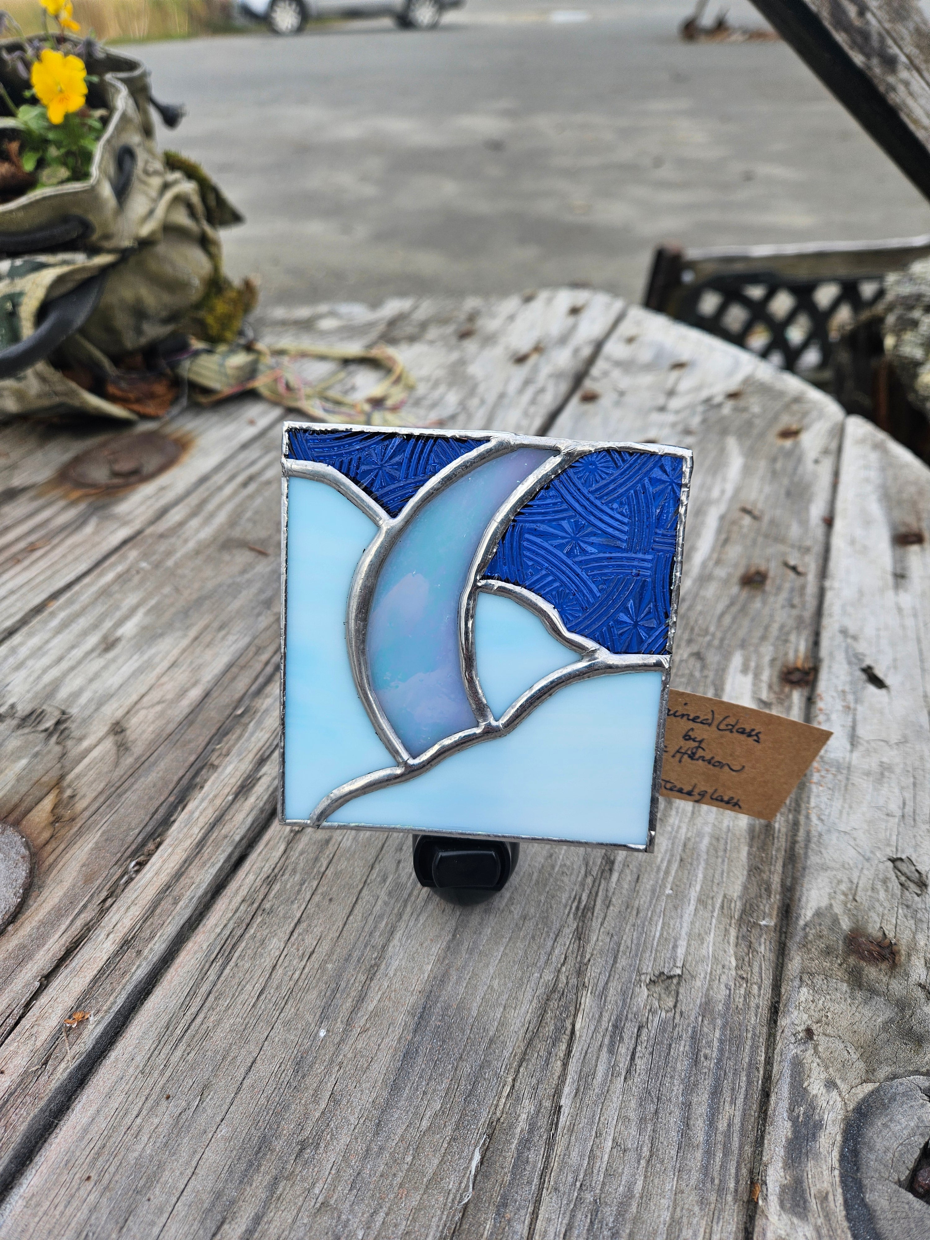 Night lite, stained glass
