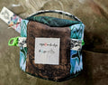 Small round zip pouch