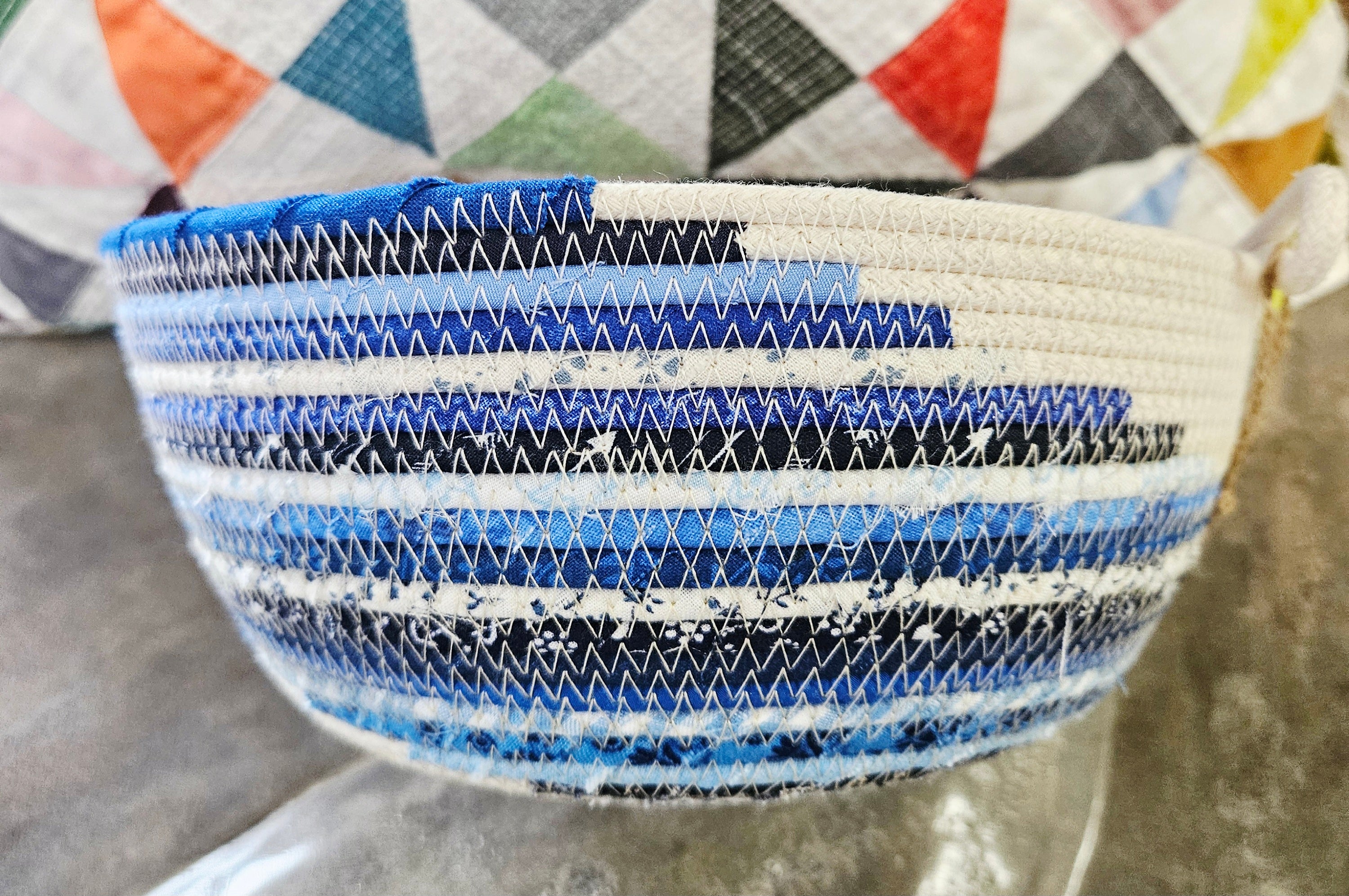 Large Swirl Cord Bowl