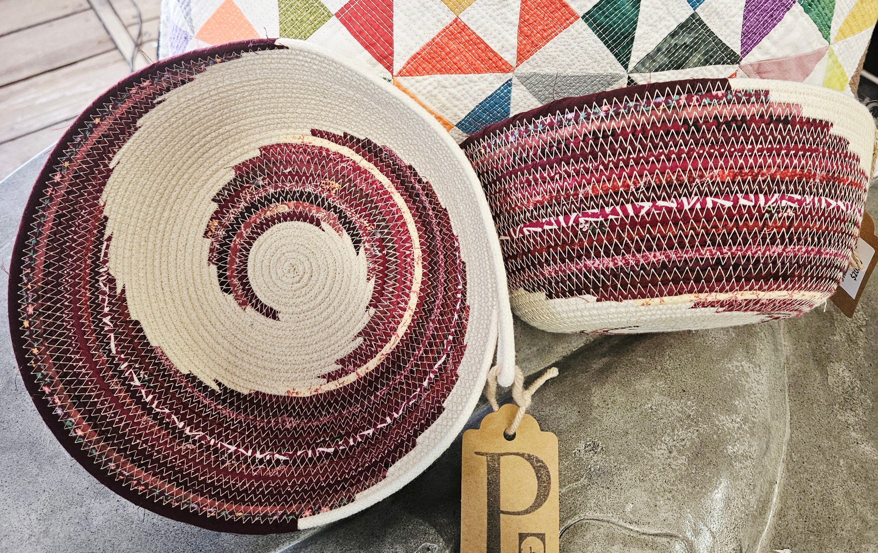 Large Swirl Cord Bowl