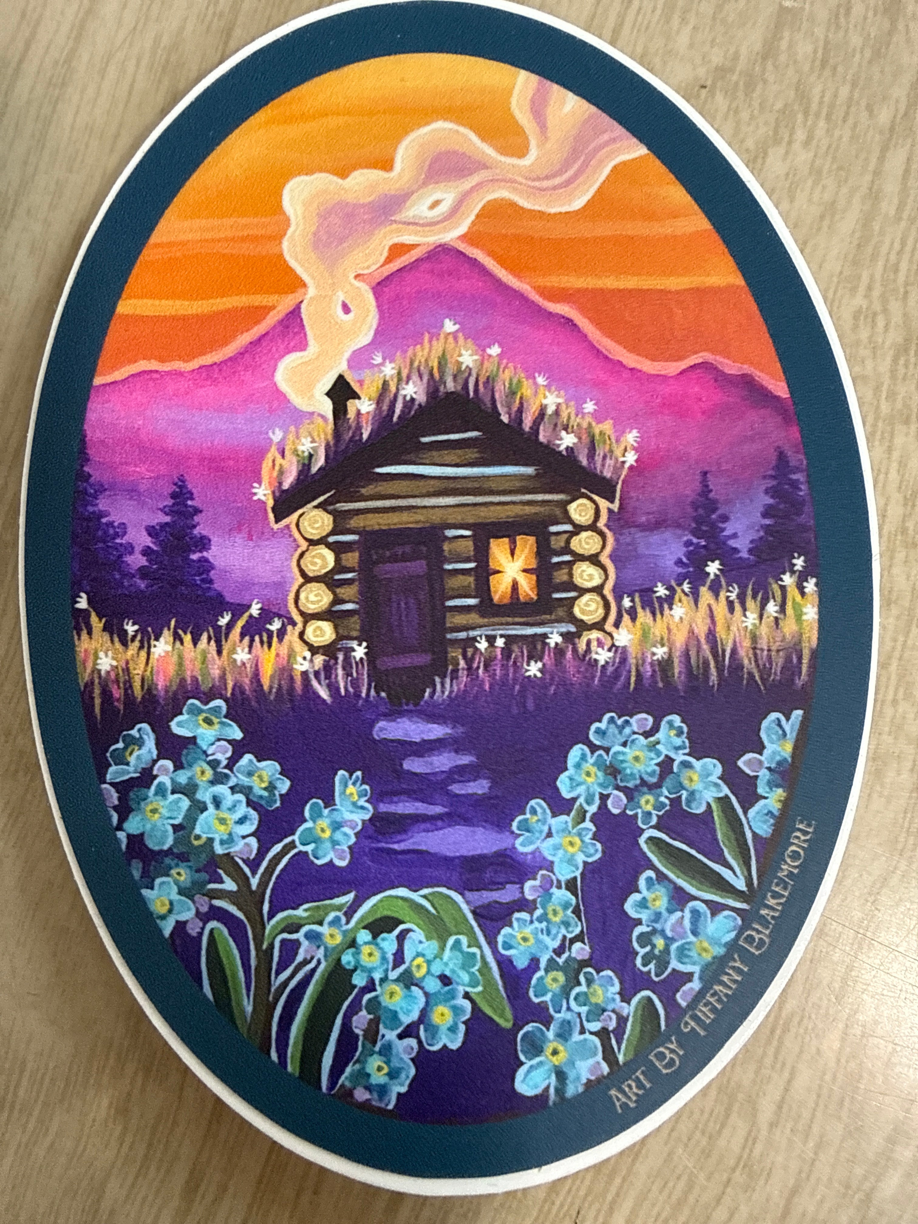 Sticker Sunset Cabin TB