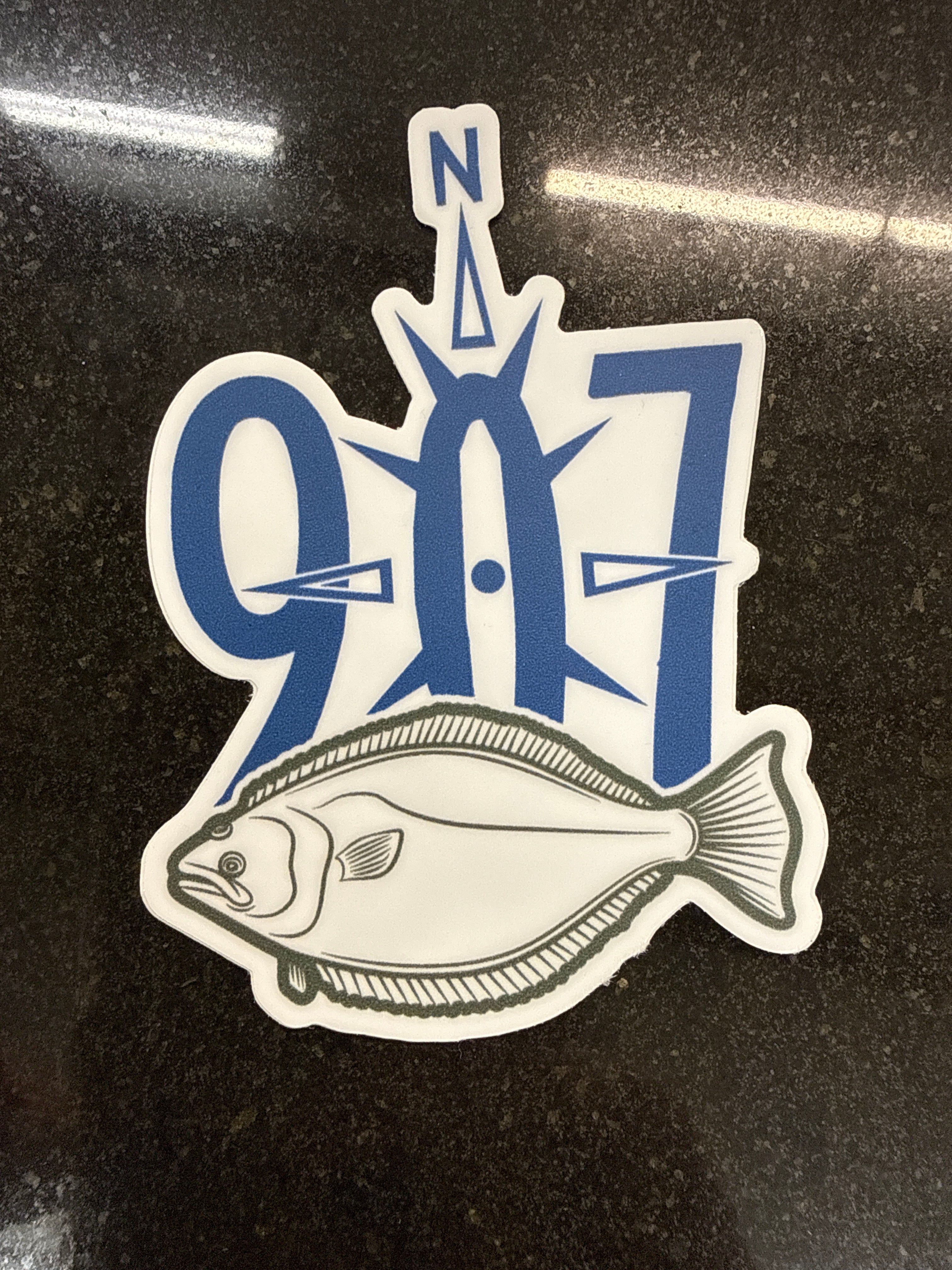 Sticker: 907 North Halibut (small)