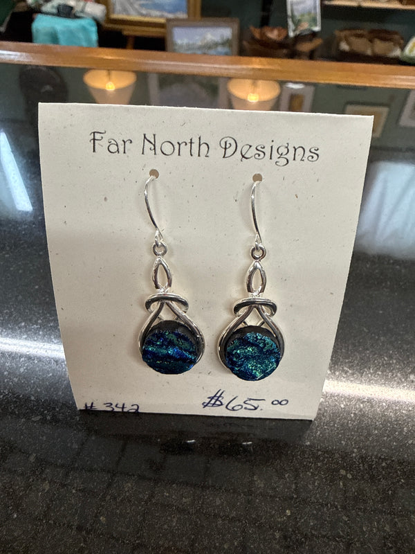 #342 Fused Glass Earrings