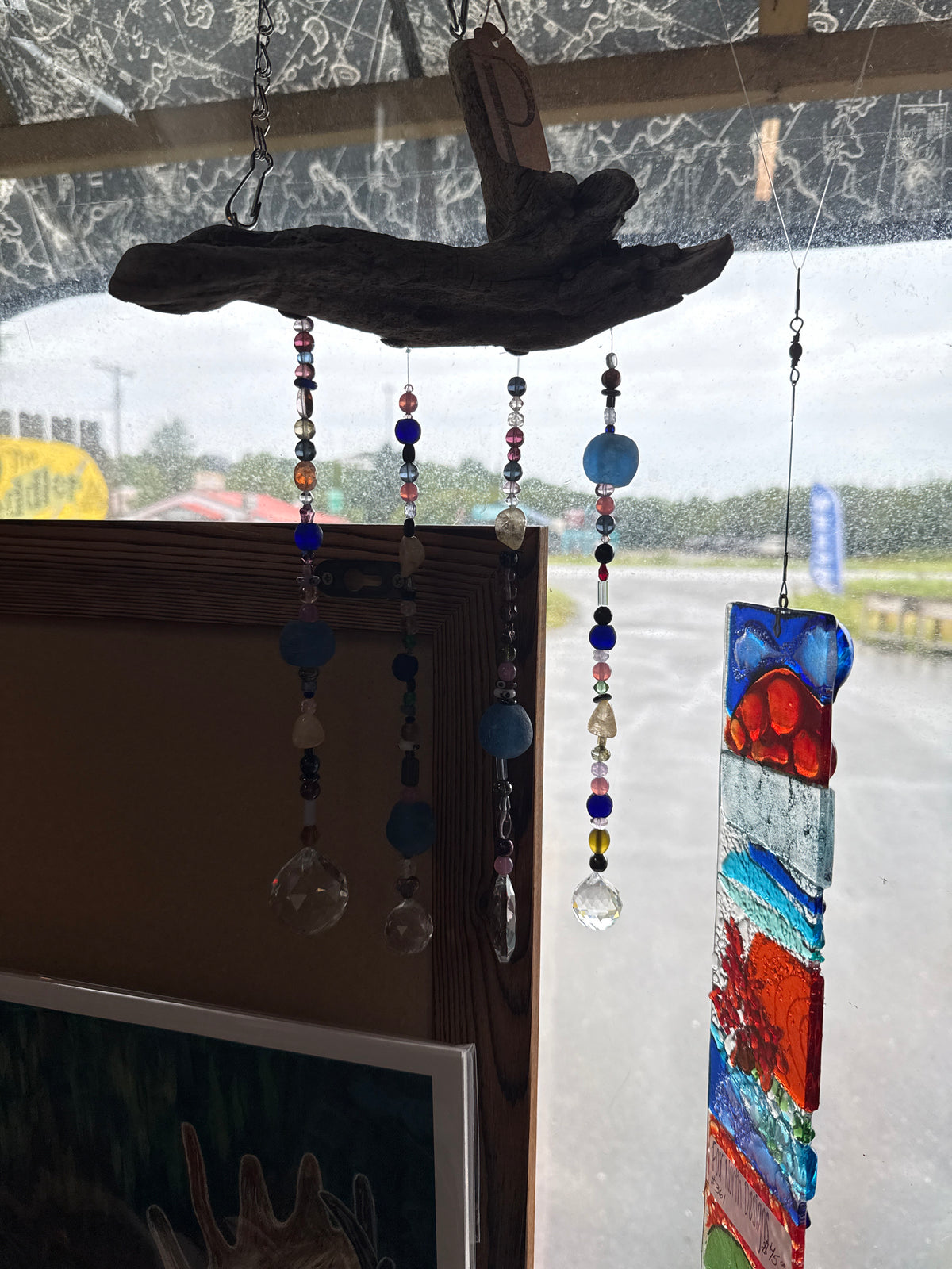 Beaded Driftwood Suncatcher