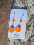 #1099 907 imm Earrings: Buoy hand Beaded