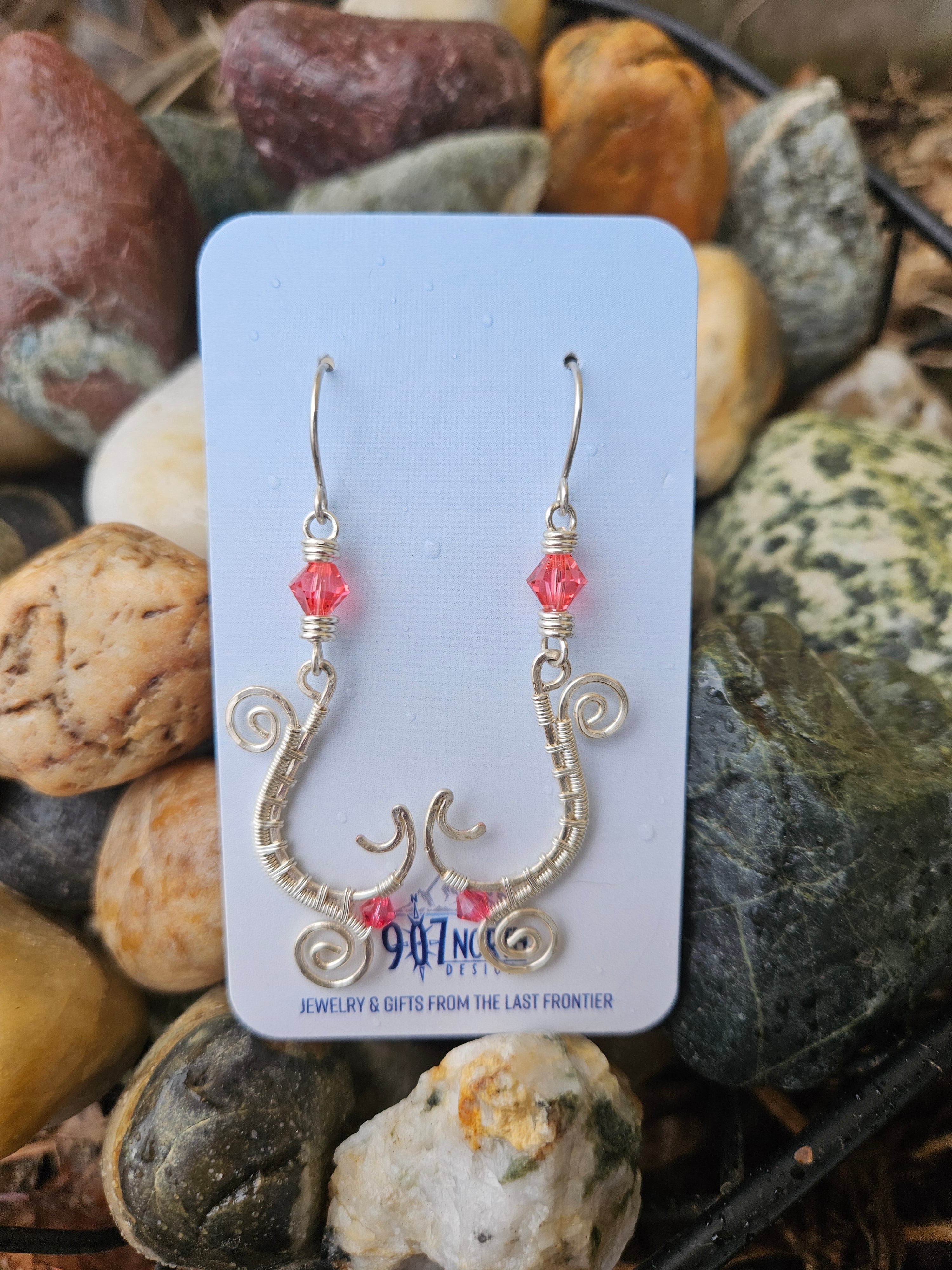 #1023 907 lmm : fish hook earrings