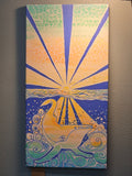 Humpback Sunrise Canvas Print 10x20