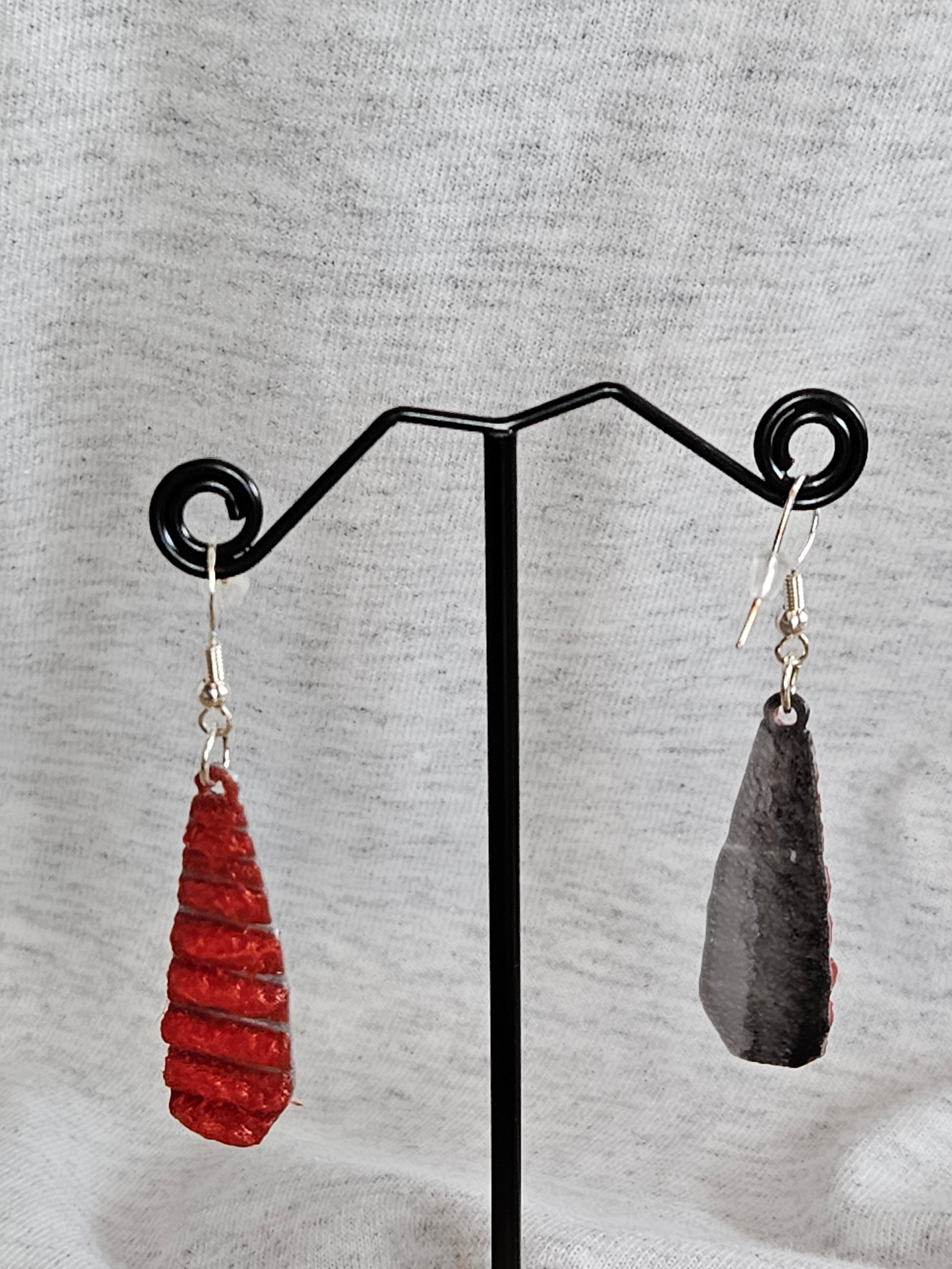 Smoked fish earrings