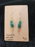 RH7: Tremolite with gold wire hooks