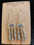 RH16: swarovski crystals, seed beads, sterling wire and hooks