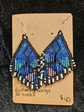 RH18: Butterfly earrings /ss hooks