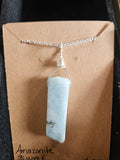 RH25: Amazonite, sterling wire and chain