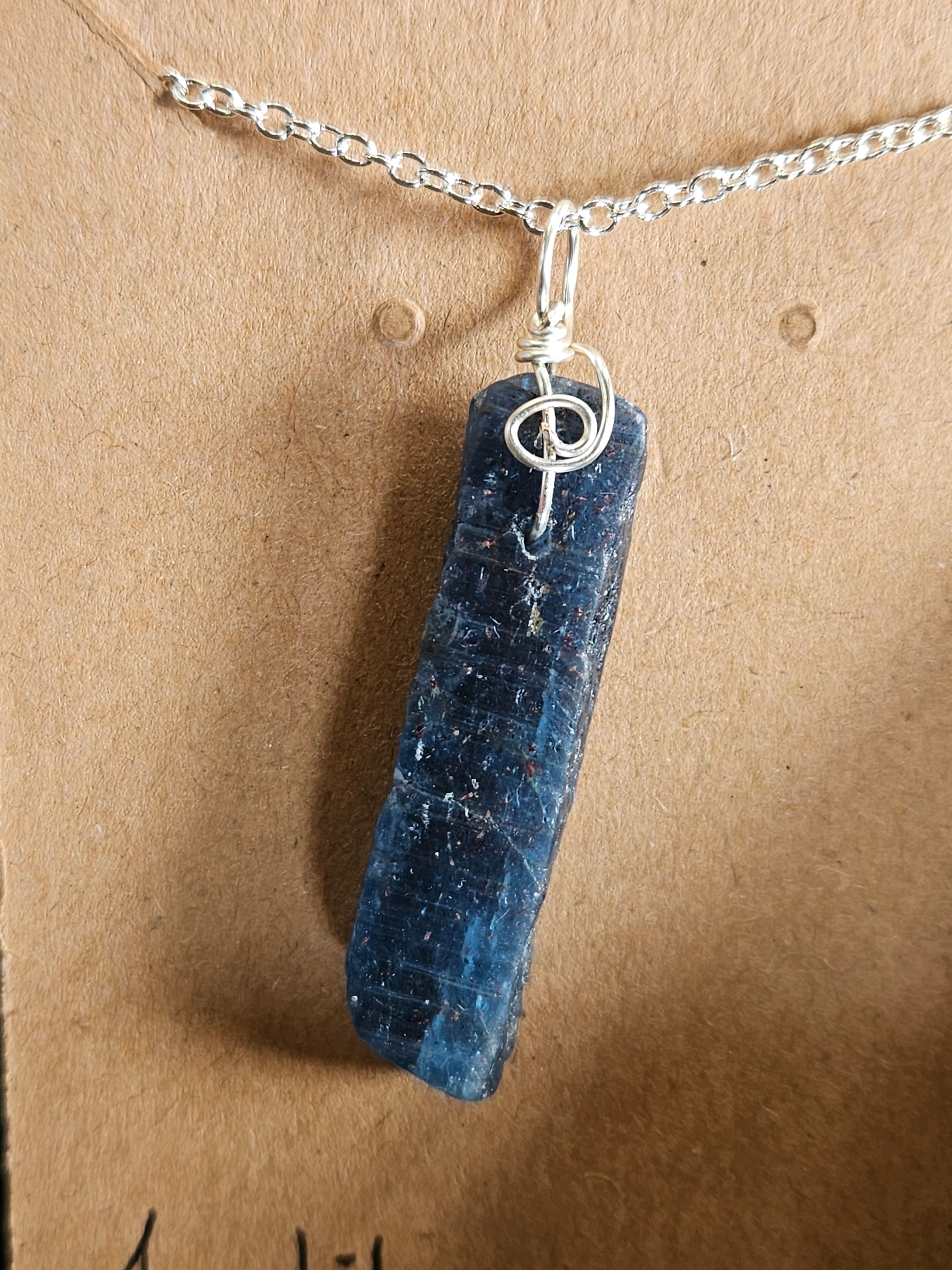 RH26:  Apatite with sterling wire and chain