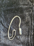 RH32: Crystal point, sterling silver wire and chain