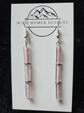LT6; VINTAGE GLASS BEAD EARRINGS