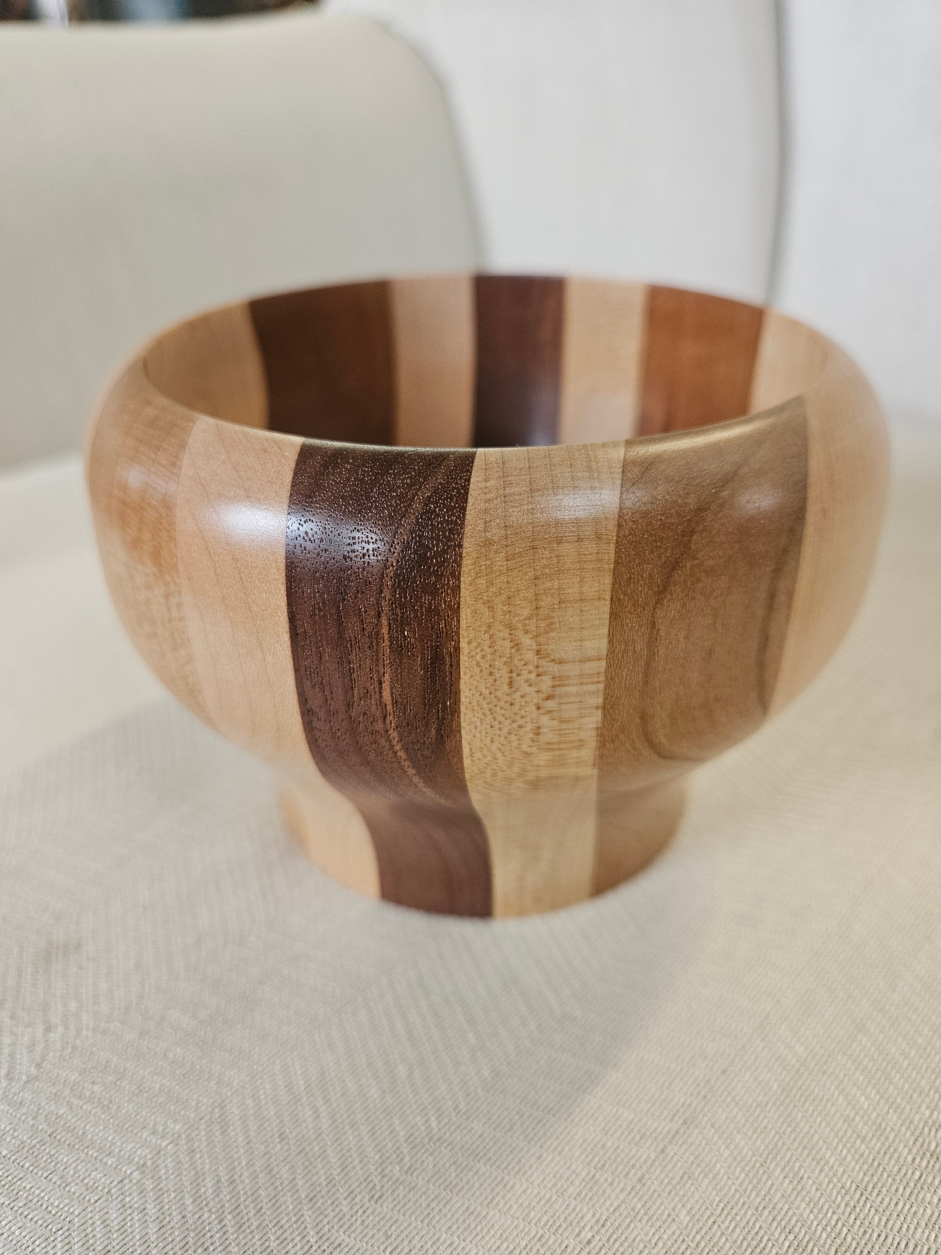 #24 walnut maple cherry bowl (5 inch diameter)