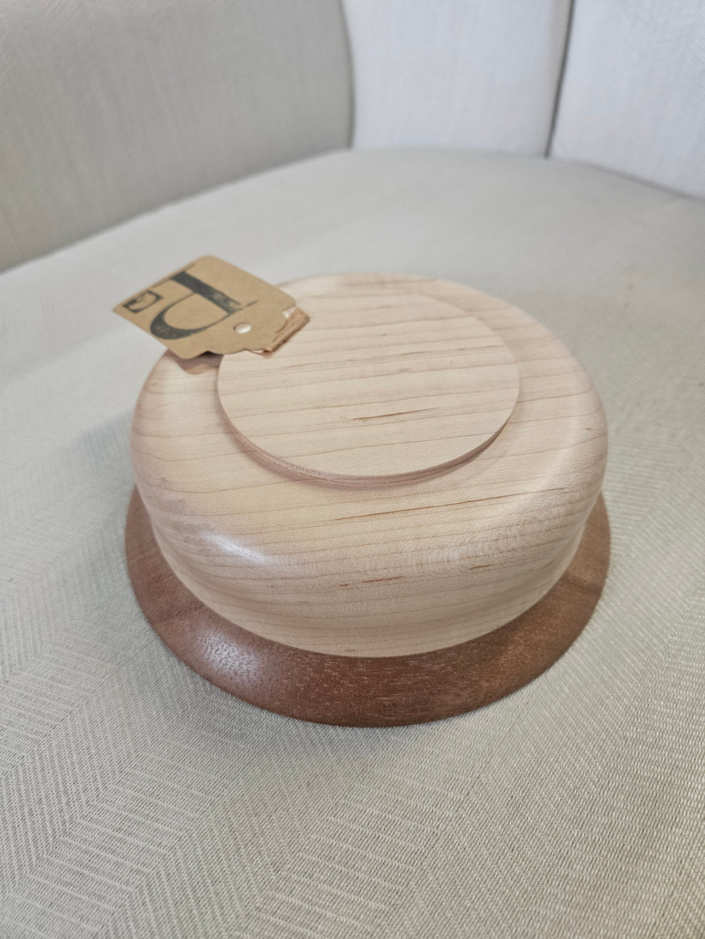 #14 mahogony and maple bowl (6.5 in. Diameter
