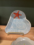 Heart plates w sea star