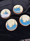#215 Coasters blue