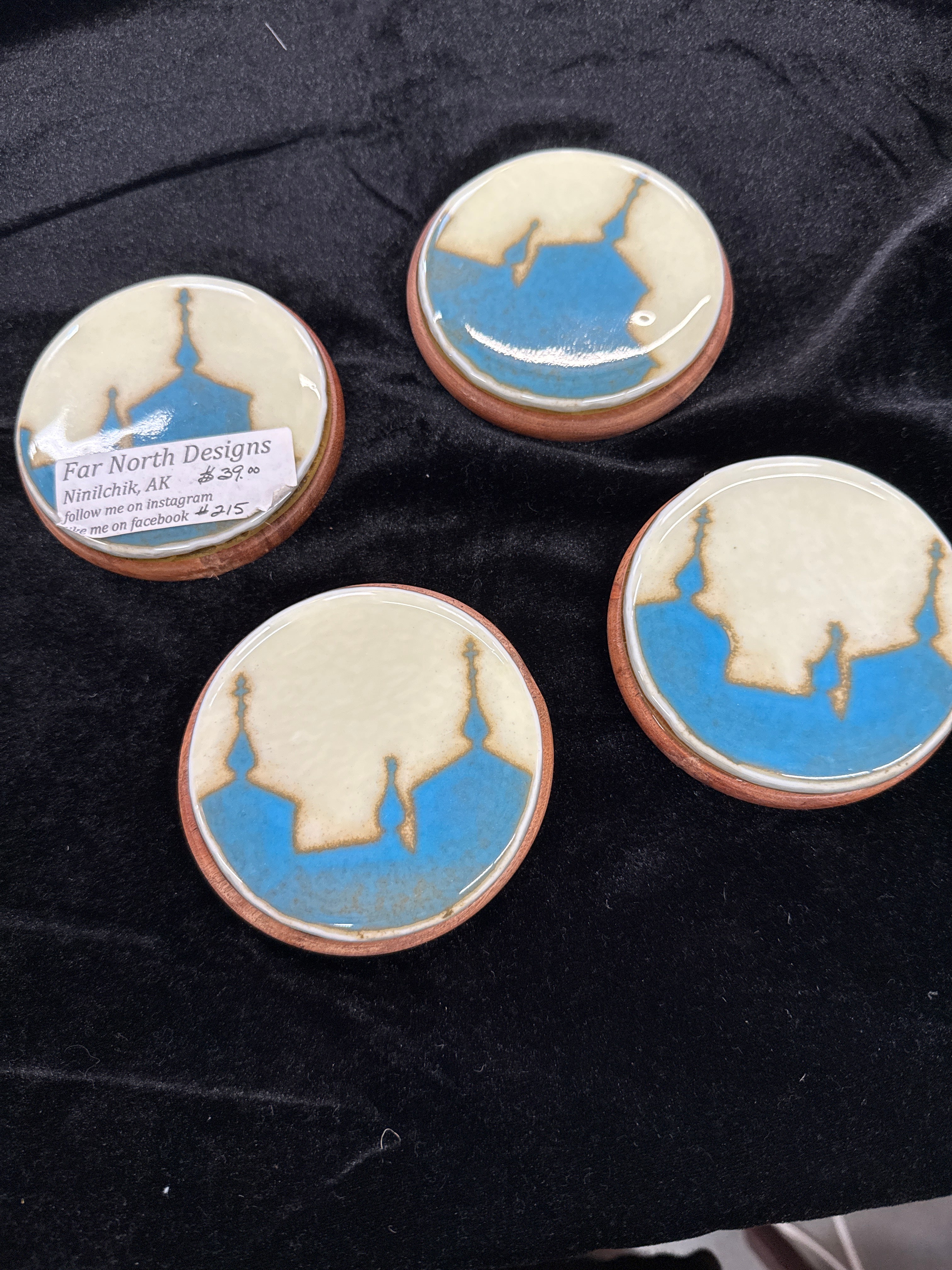 #215 Coasters blue