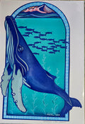 Humpback in blue