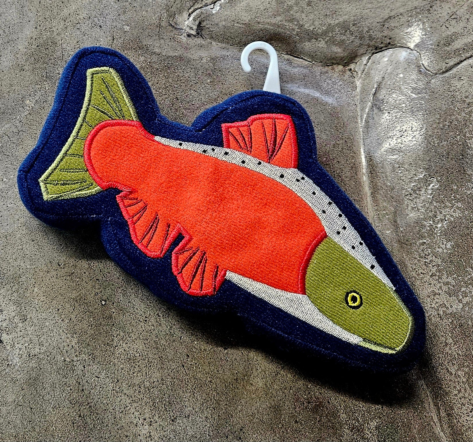 Foam salmon toy