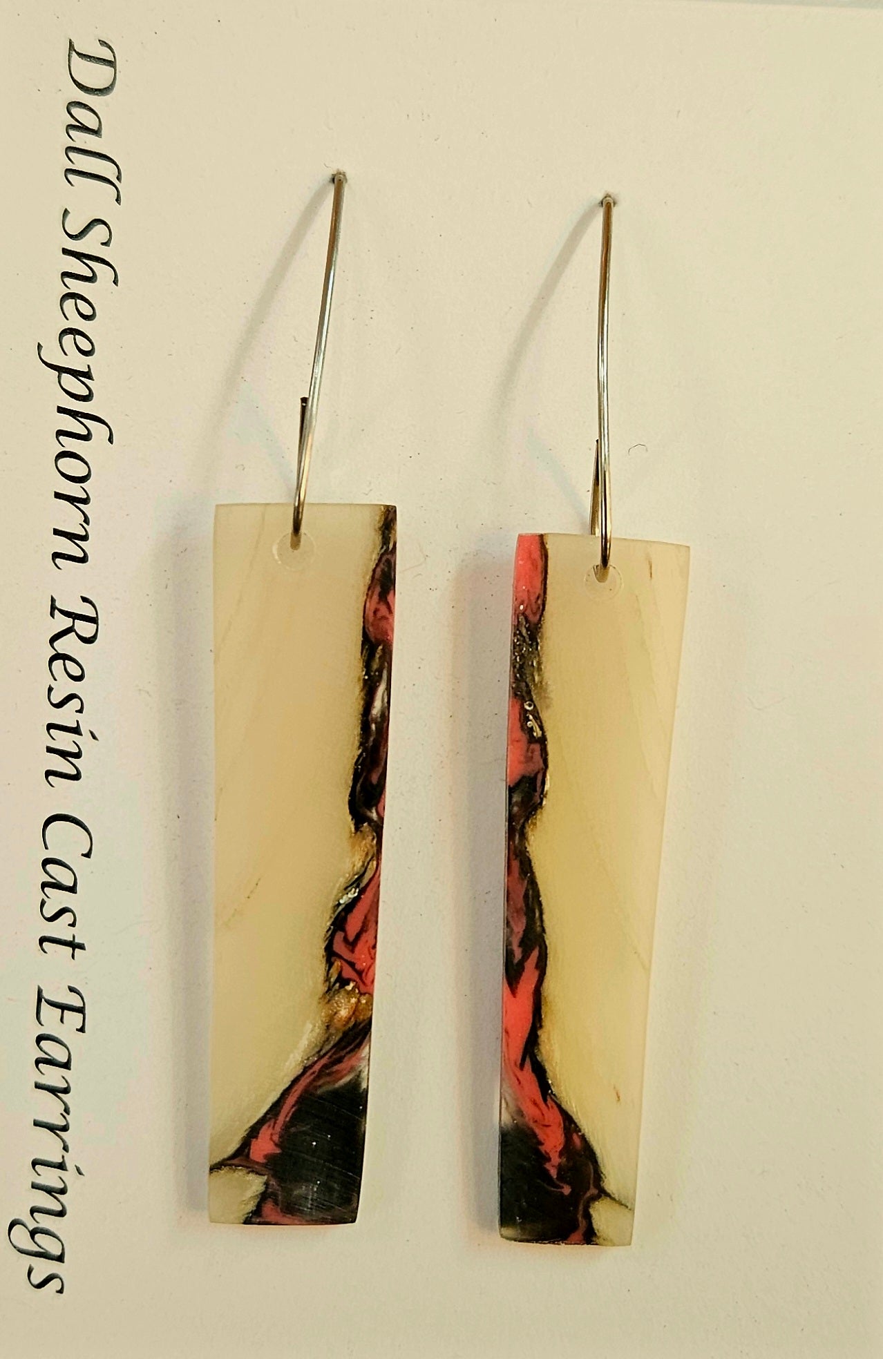 Alaskan Made Dall Sheep Horn resin cast Earrings