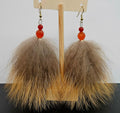 Red Fox and carnelian earrings