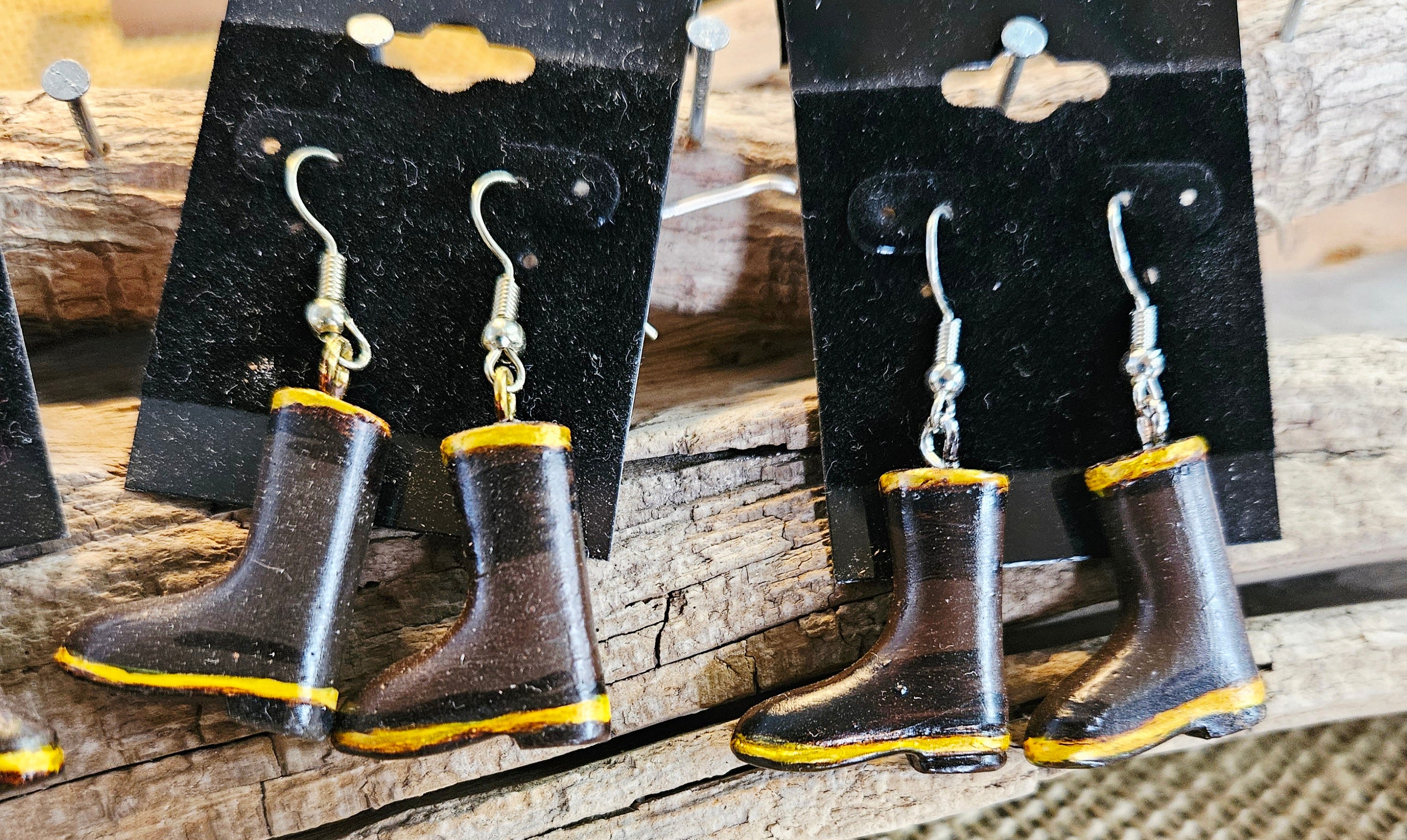 boot earrings