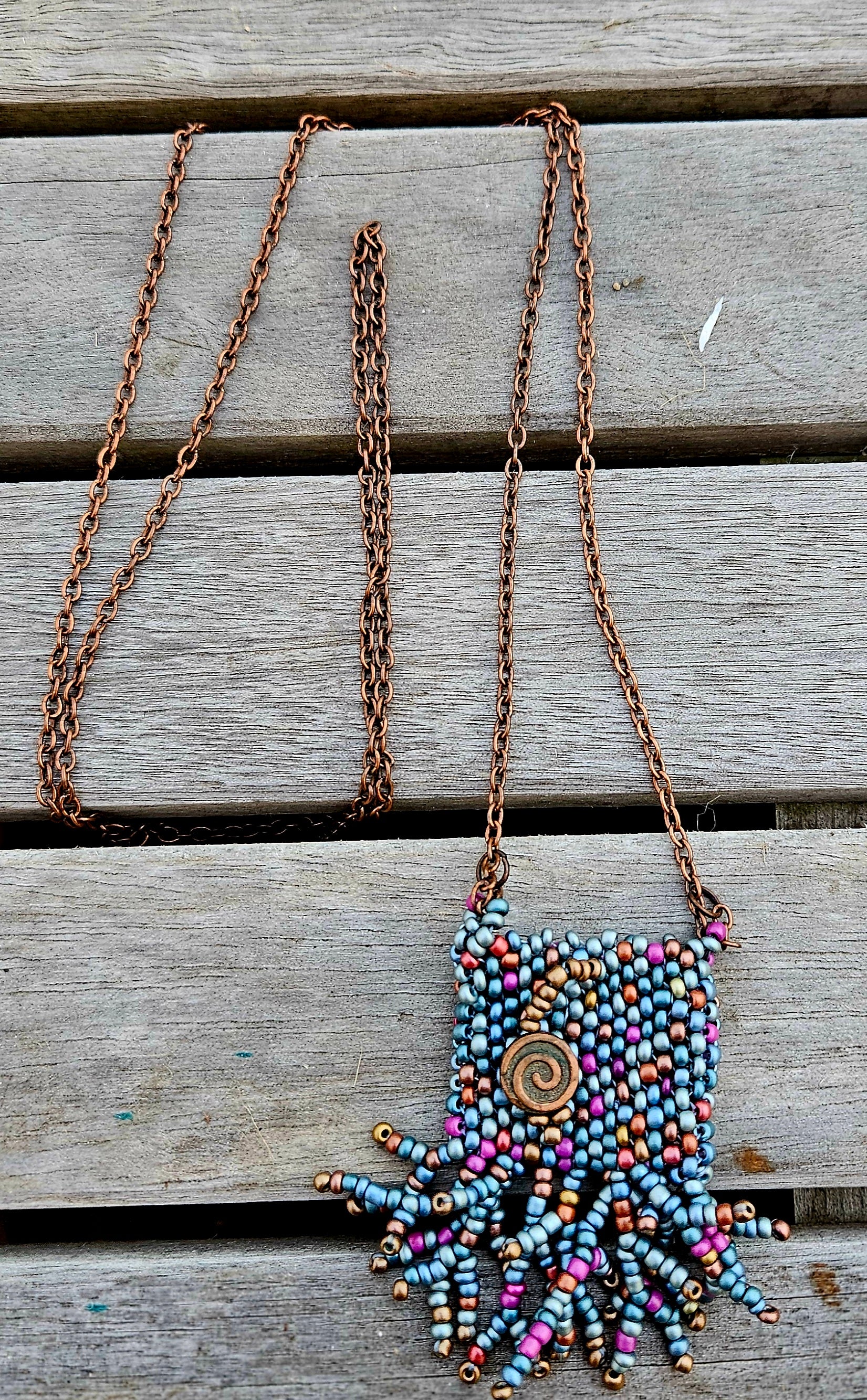 Beaded pouch