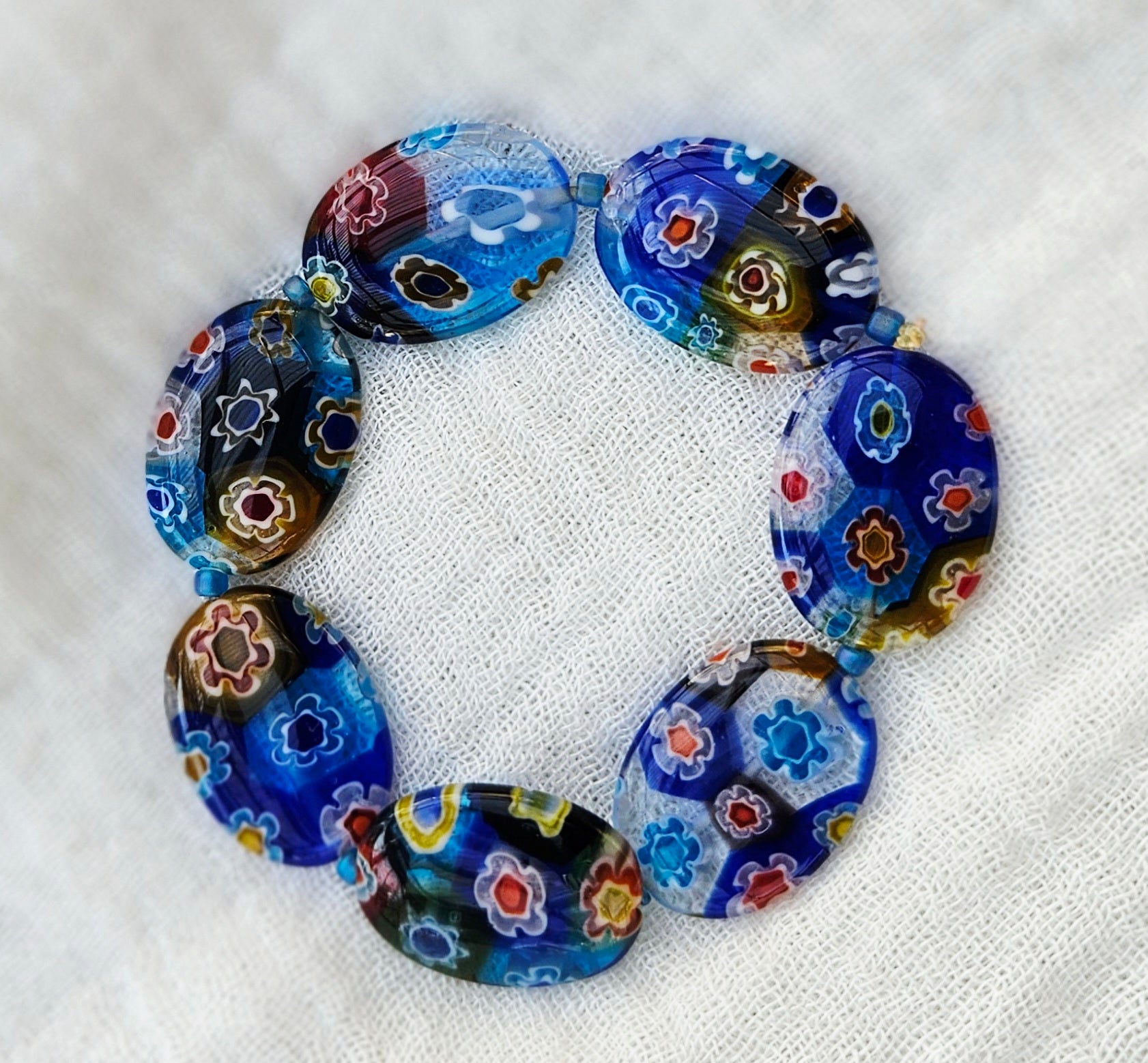 Mille fiore Glass beaded bracelet