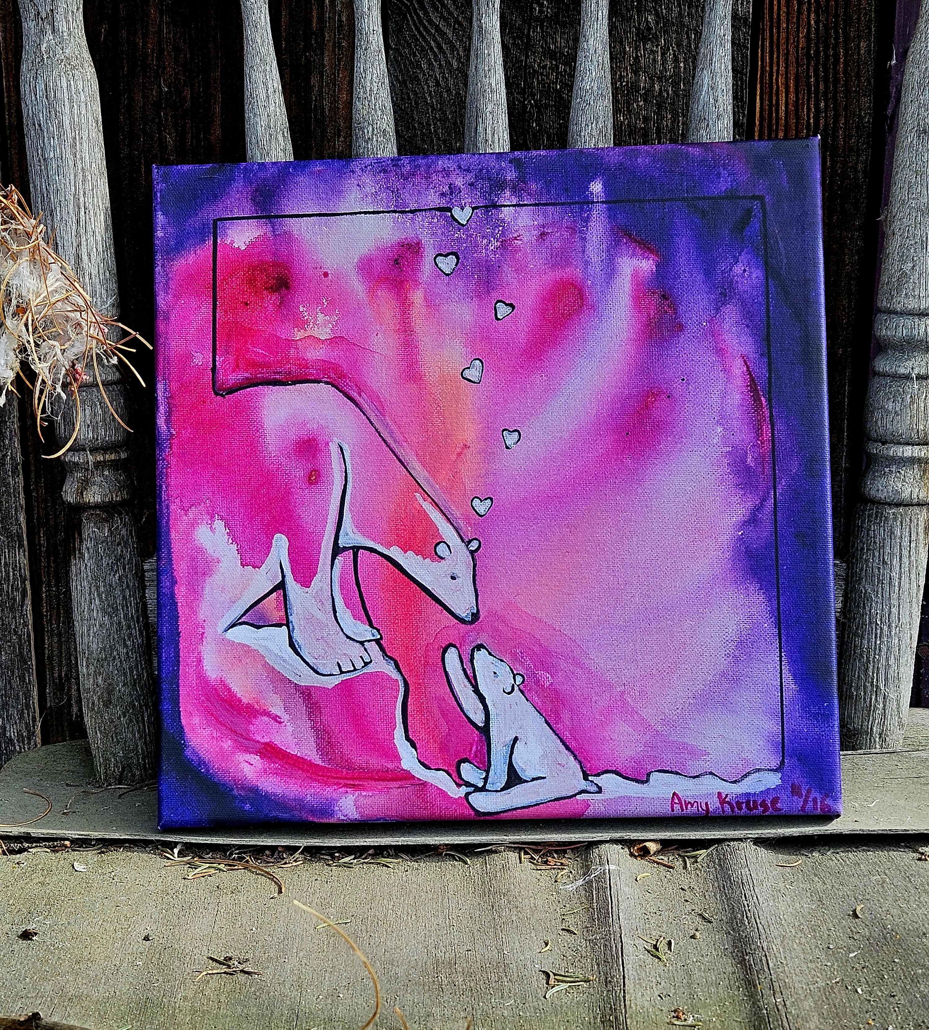 True Love: Polar Bear  12x12 canvas print