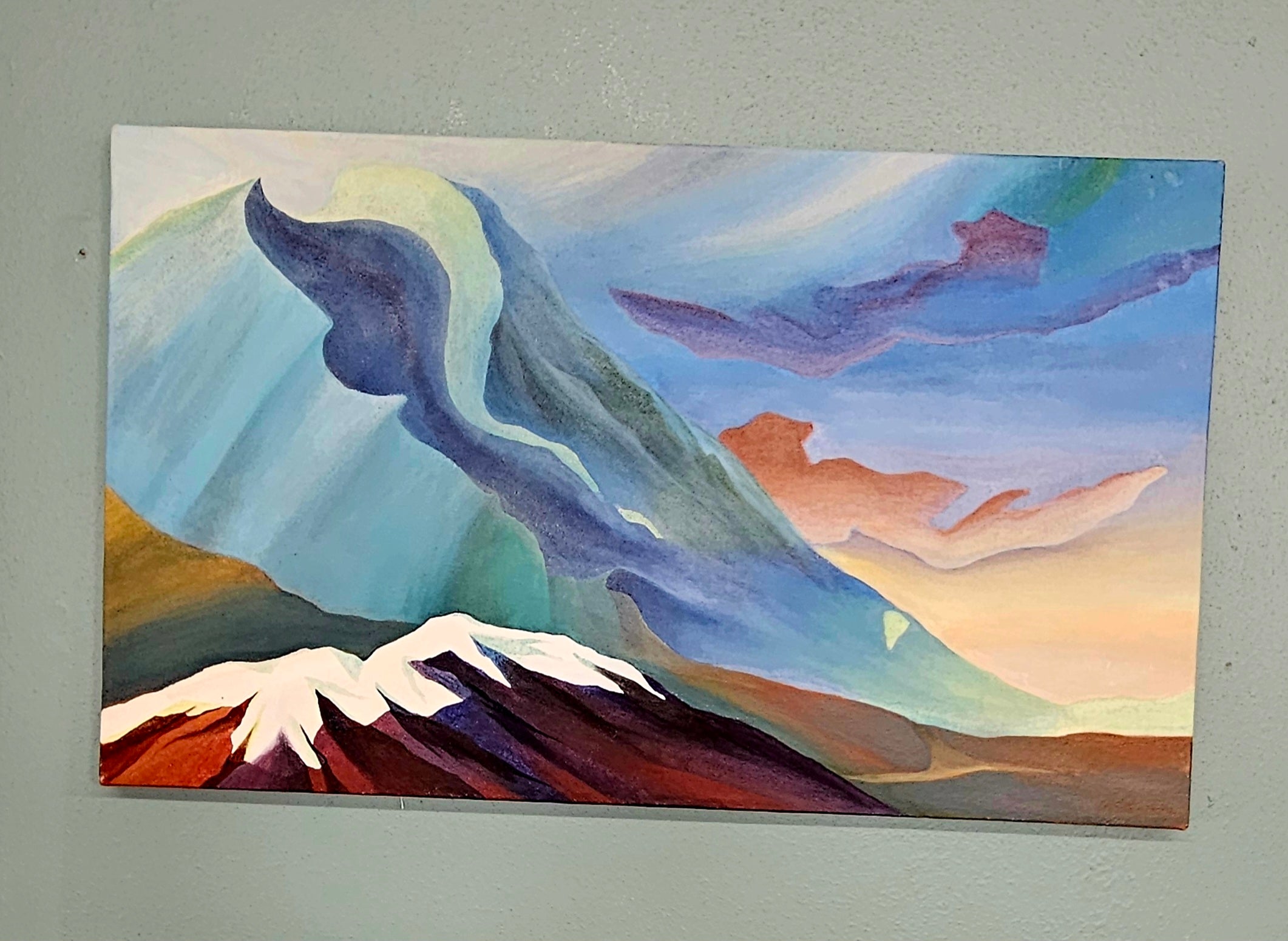 " Redoubt" Acrylic on canvas 18x30