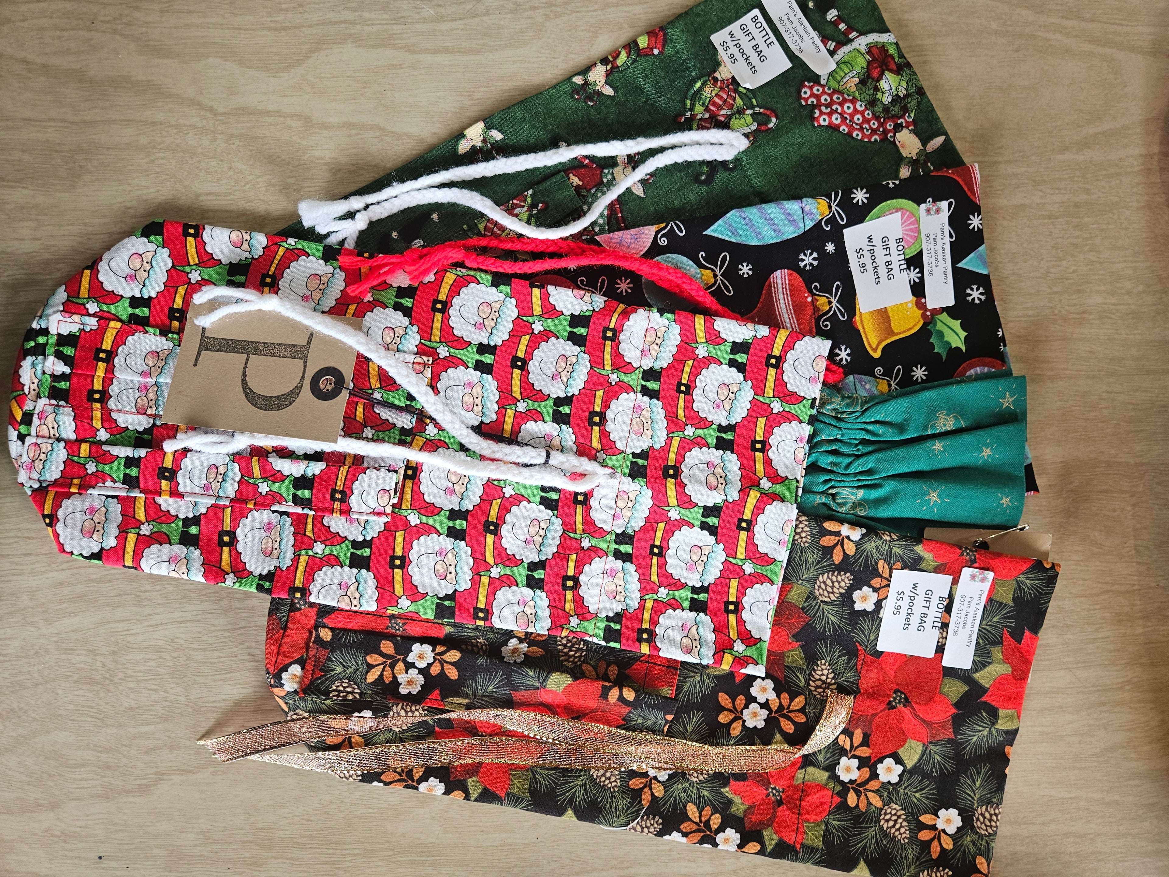 Seasonal Gift Bags With Candles