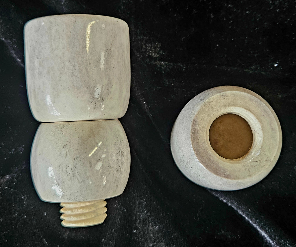 Moose antler screw container