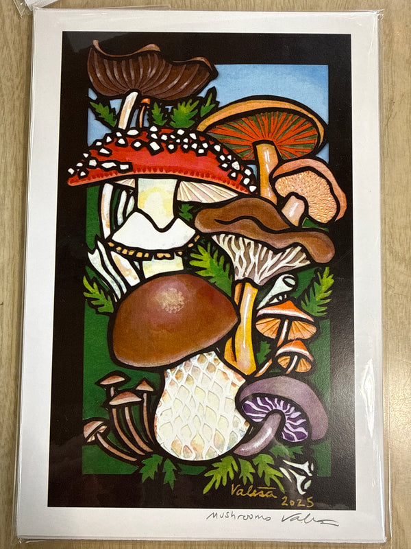 Mushrooms 6x9 print
