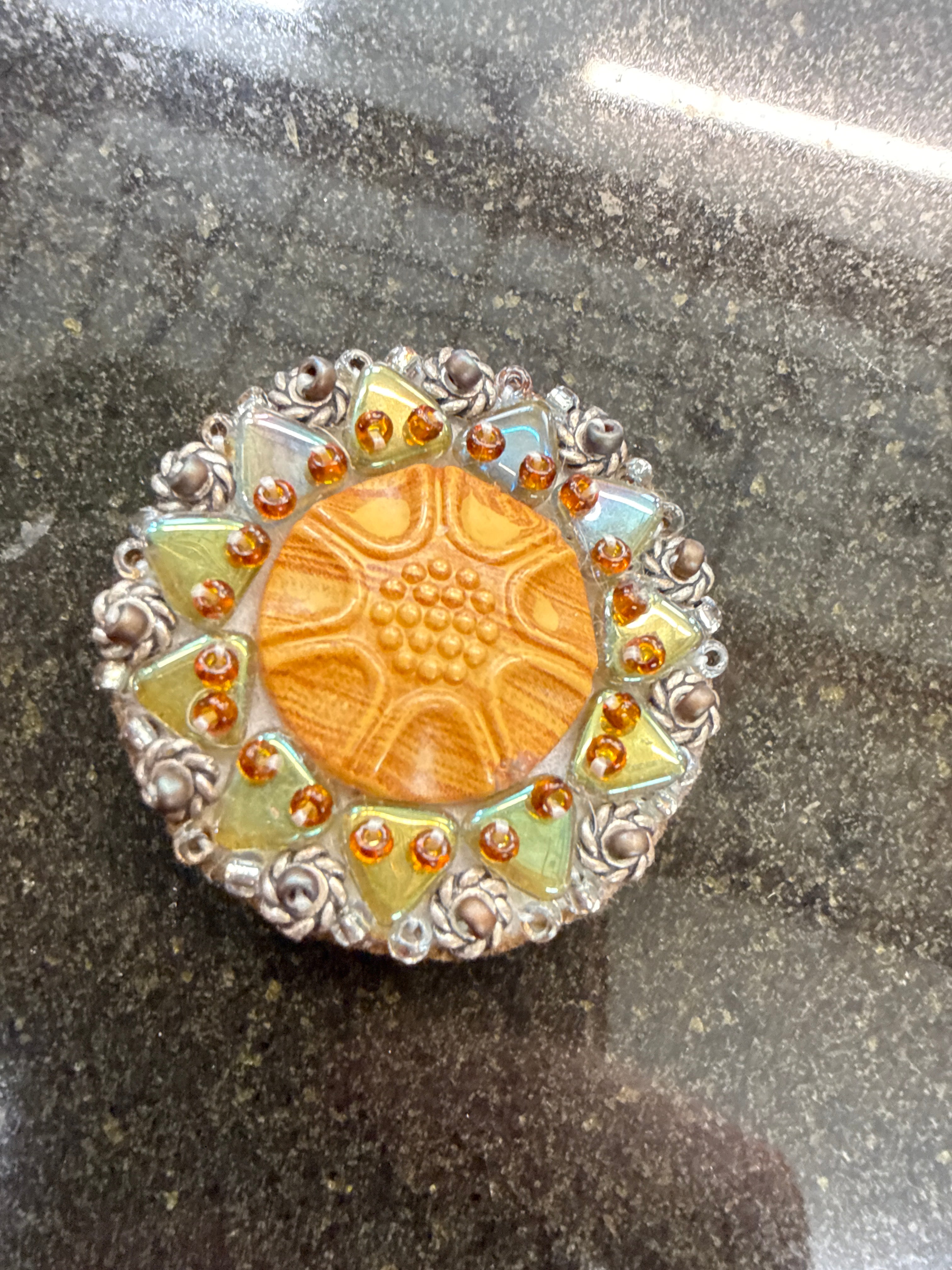 Hand Beaded Pins