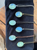 Map Necklace Large Oval