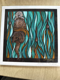 Anchored In The Flow 9x9 Print