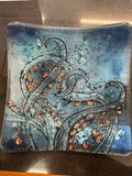 #365 glass dish with Octopus