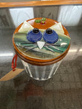 #297 Cat Lid Glass Jar