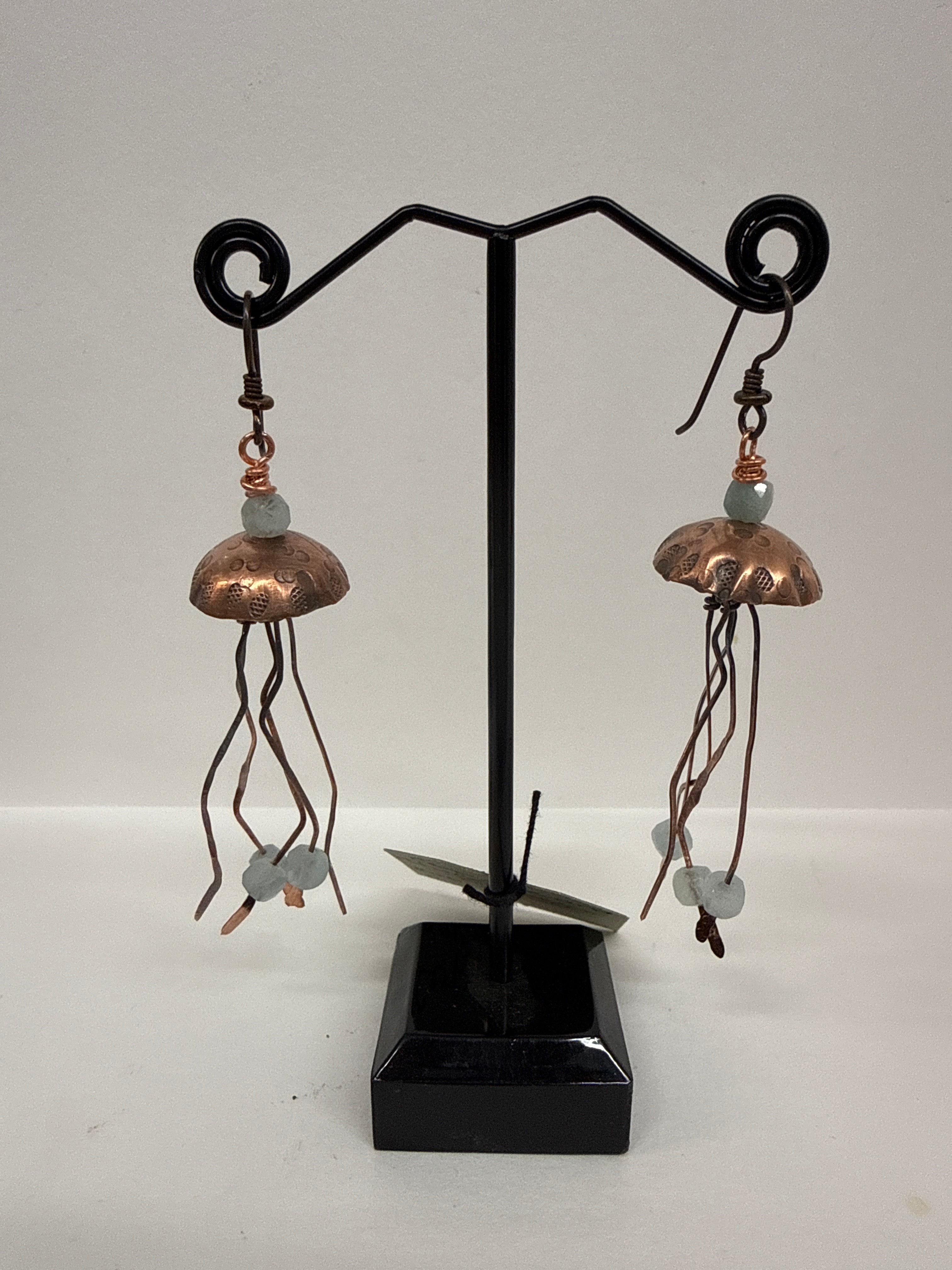 #281 Large Octopus with Chalcedony Earrings