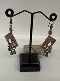 #290 Copper and Jasper Earrings