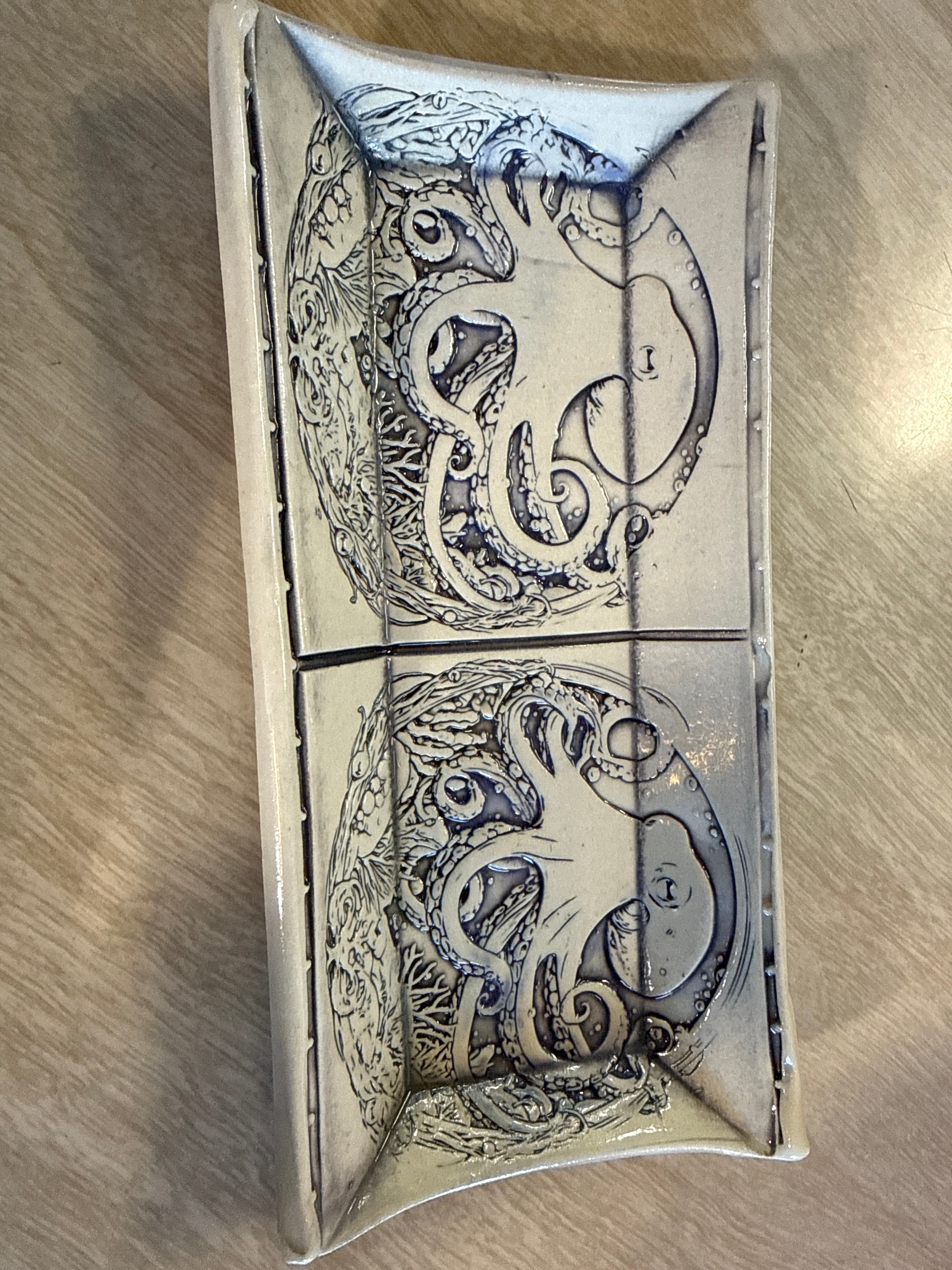 Octopus rectangle tray