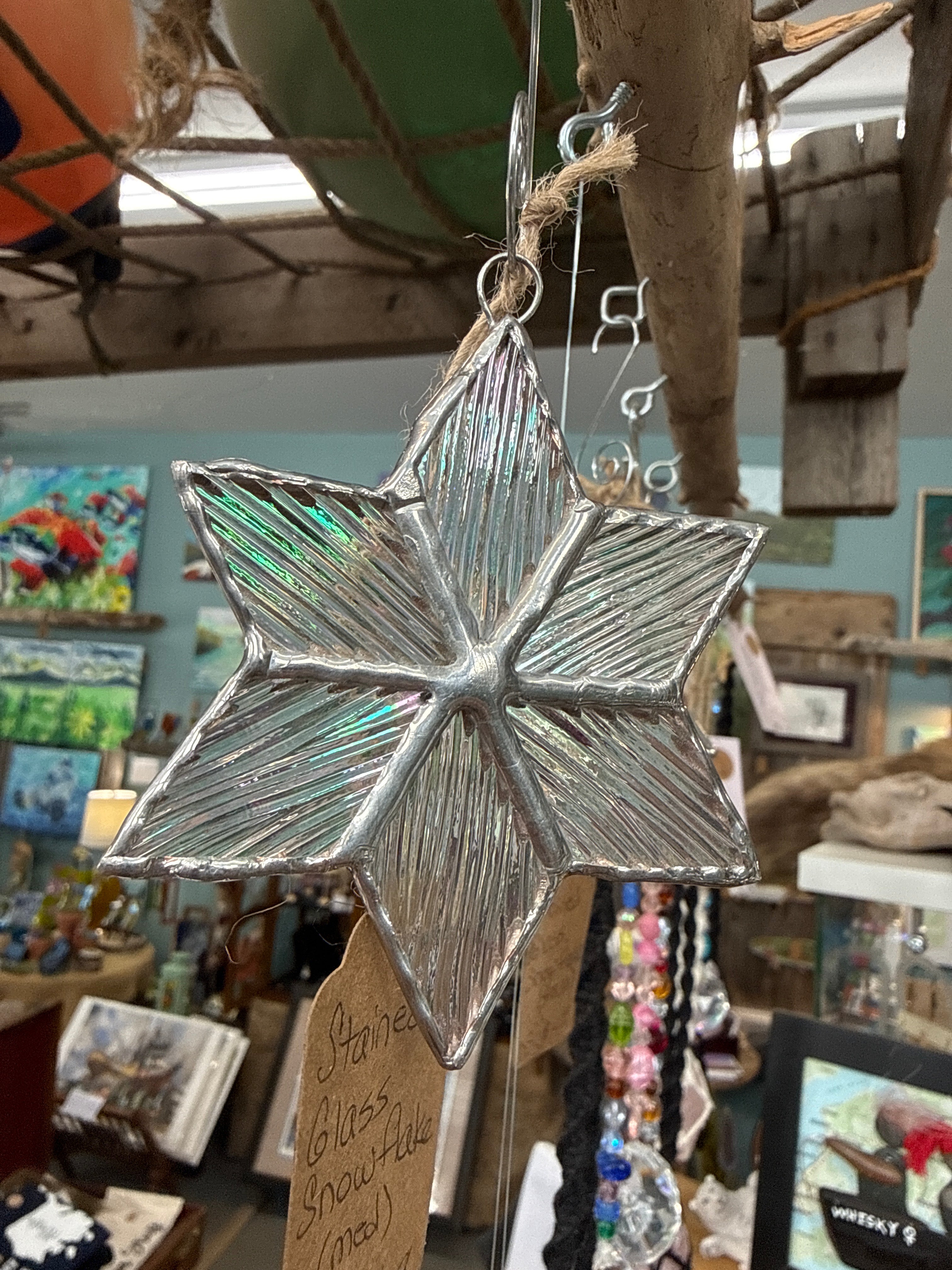 Stained Glass Snowflake (Medium)