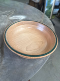 #30 Cherry and Maple Bowl with Green Epoxy