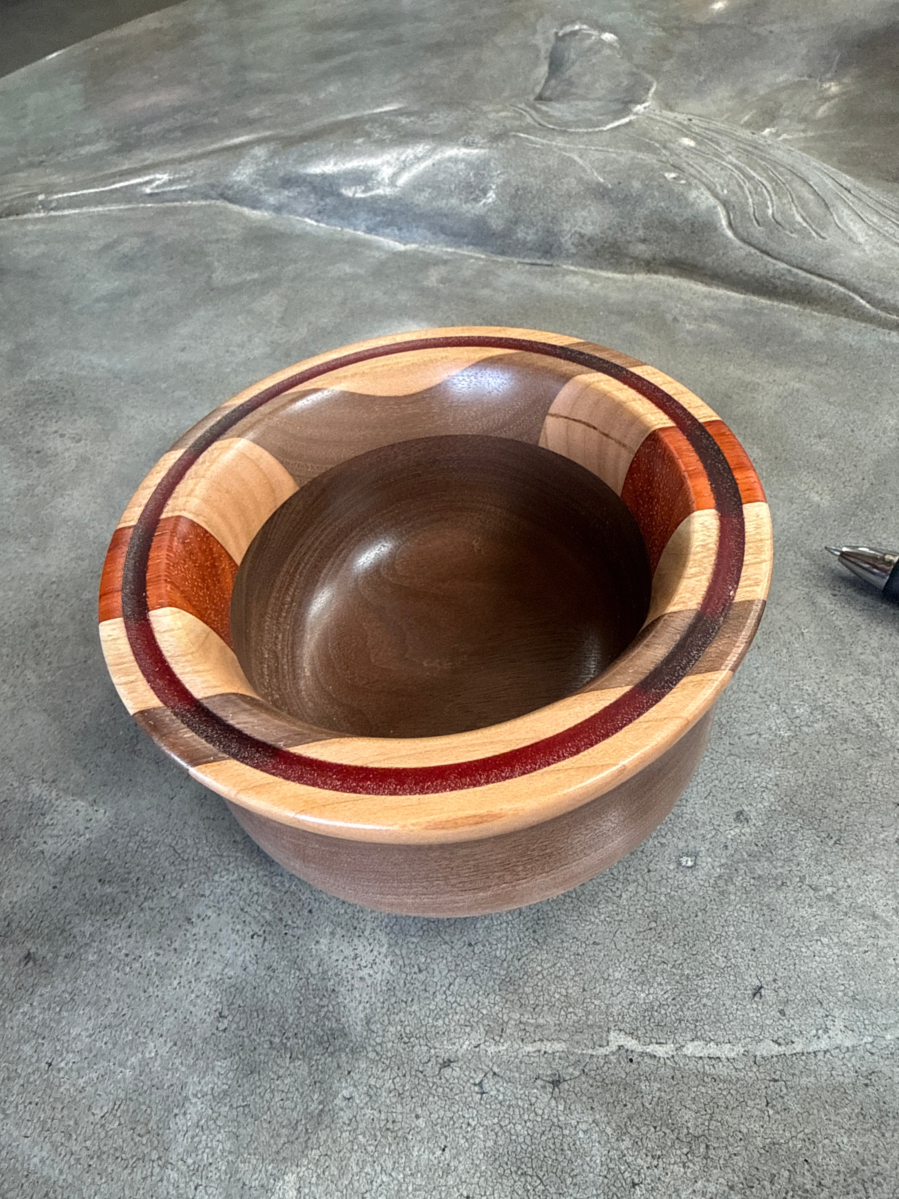 #38 Walnut, Padauk, Cherry with Alaska Bottom
